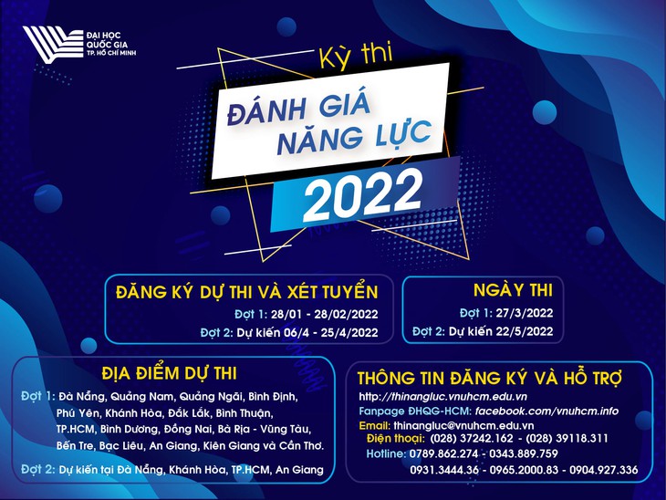 Sáng nay 28-1 bắt đầu đăng ký dự thi đánh giá năng lực, xét tuyển vào ĐH Quốc gia TP.HCM - Ảnh 1.