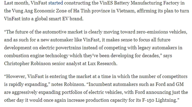 Báo quốc tế nói về VinFast tại CES 2022: Đây là bước đi táo bạo và nhiều thách thức - Ảnh 5.