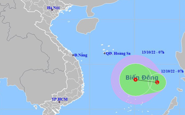 Xuất hiện vùng áp thấp ở giữa Biển Đông, Trung Bộ và Tây Nguyên mưa lớn