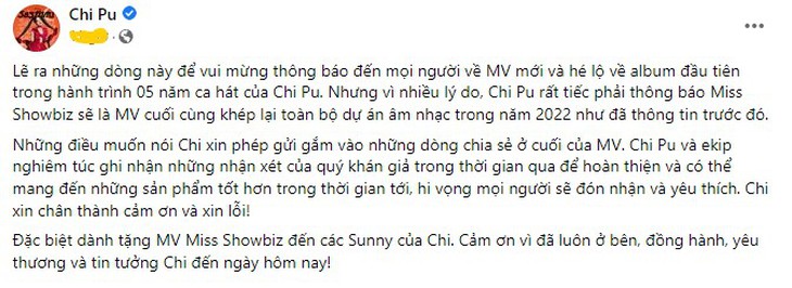 Phản ứng của cư dân mạng khi Chi Pu tuyên bố hủy ra mắt album đầu tay - Ảnh 2.