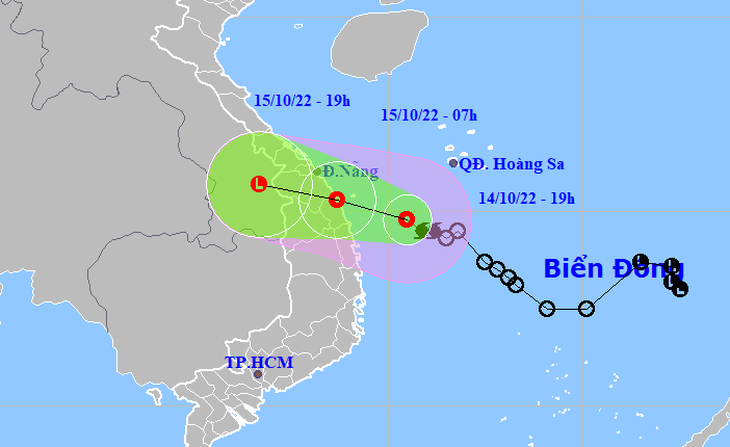 Bão Sơn Ca suy yếu thành áp thấp nhiệt đới trên vùng biển Đà Nẵng - Quảng Ngãi - Ảnh 1.