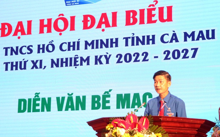 Anh Nguyễn Hoàng Đạo tái đắc cử bí thư Tỉnh Đoàn Cà Mau