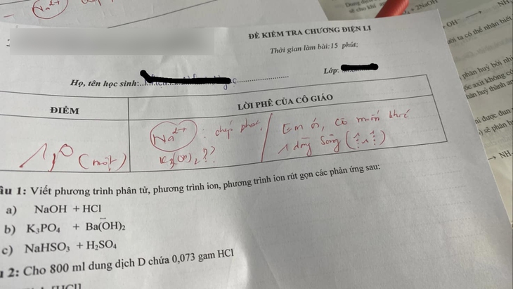 Ảnh vui 17-10: Cô giáo muốn khóc một dòng sông vì bài kiểm tra 1 điểm - Ảnh 1.