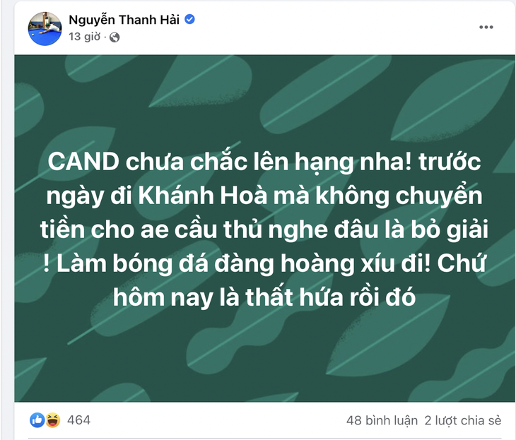 Cầu thủ Cần Thơ dọa bỏ giải, các đội đua thăng hạng V-League 2023 lo sốt vó - Ảnh 2.