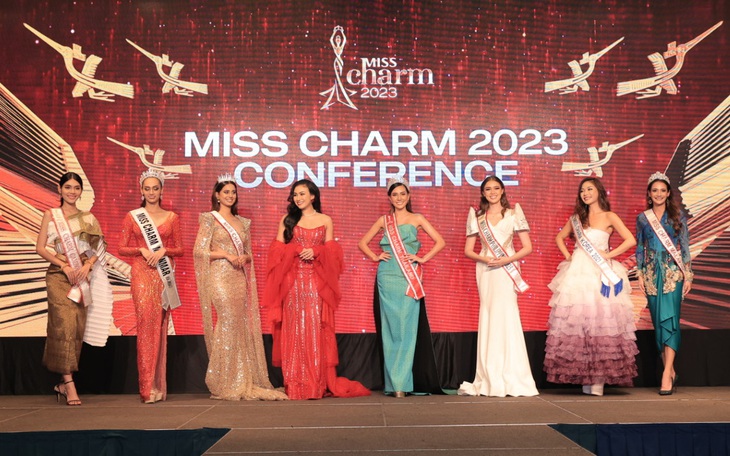 Dàn hoa hậu quốc tế "đi vài đường" tại họp báo khởi động Miss Charm 2023