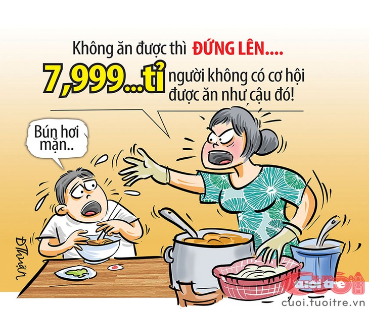 Trái đất 8 tỉ người, chủ quán bún bò chẳng coi khách ra gì - Ảnh 1.