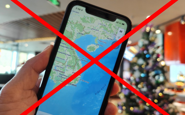 Ứng dụng bản đồ Apple Maps không hiển thị quần đảo Hoàng Sa, Trường Sa của Việt Nam