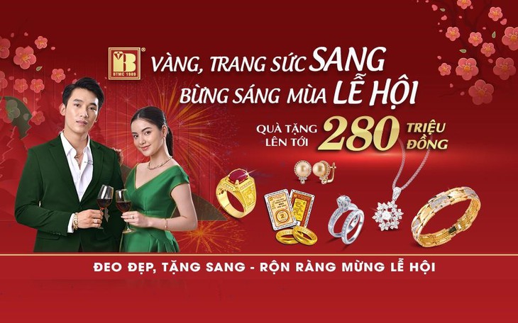 Vàng, trang sức sang bừng sáng mùa lễ hội - Ảnh 1.