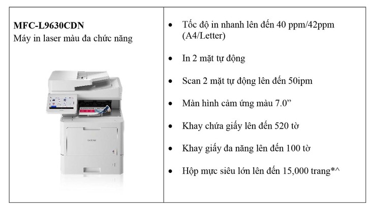 Máy in laser màu thế hệ mới của Brother dành cho doanh nghiệp: năng suất mạnh mẽ - Ảnh 3.