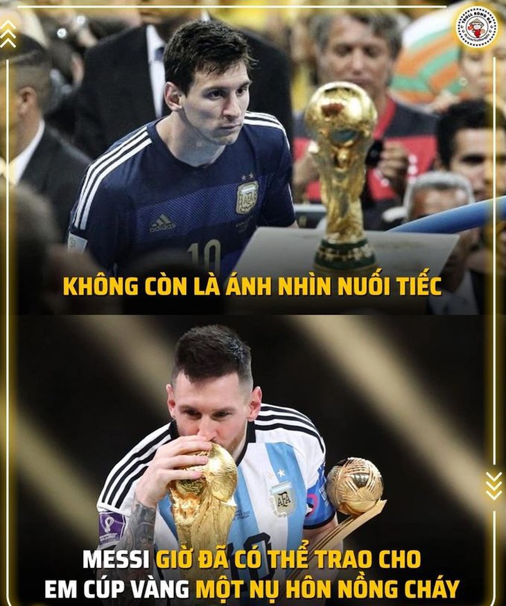 Ảnh chế tràn ngập cõi mạng sau khi Argentina vô địch World Cup 2022 - Ảnh 6.