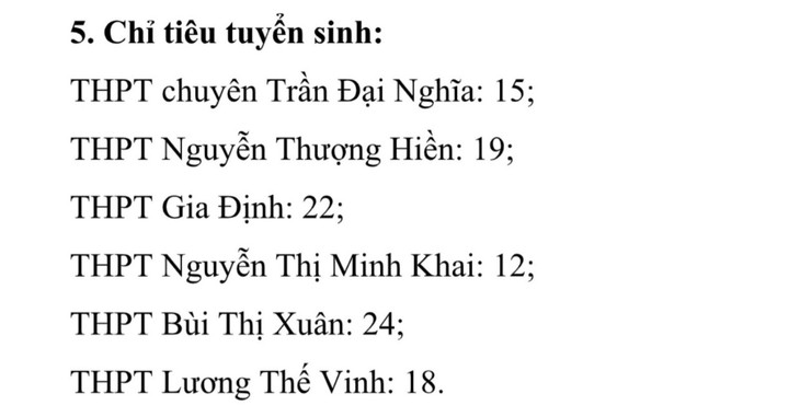 TP.HCM thông báo tuyển bổ sung học sinh lớp 10 chuyên và lớp 10 tích hợp - Ảnh 3.