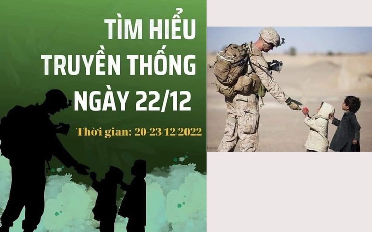 Công an vào cuộc vụ Đại học Tôn Đức Thắng dùng banner ngày truyền thống có hình lính Mỹ