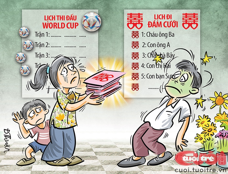 Lịch cưới, lịch cúp chồng chéo - Ảnh 1.