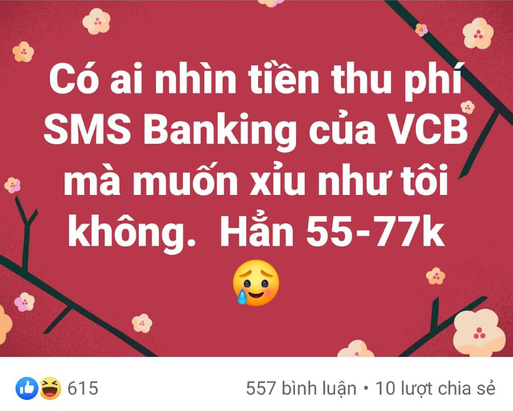 Phí tin nhắn ngân hàng tăng sốc 55.000-77.000 đồng/tháng, người dùng than bị cắt cổ - Ảnh 2.