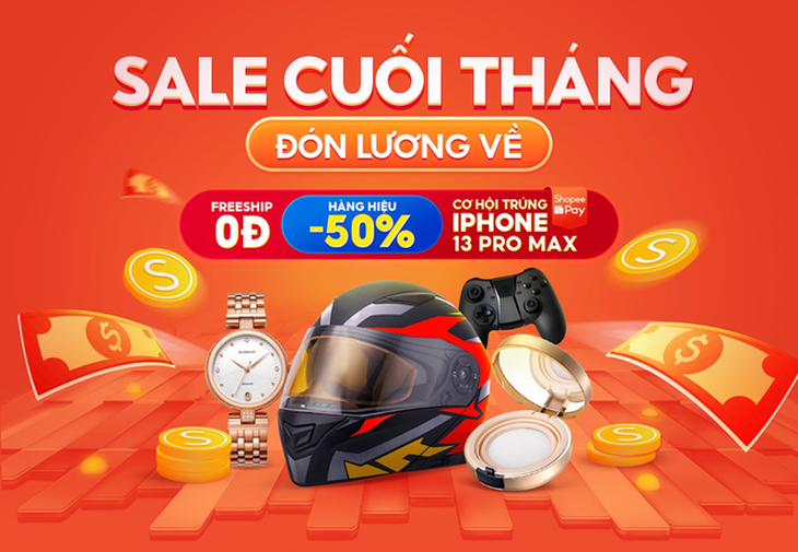 Săn sale chính hãng đón lương về, nhận thêm cơ hội trúng iPhone 13 Pro Max tại Shopee - Ảnh 1.