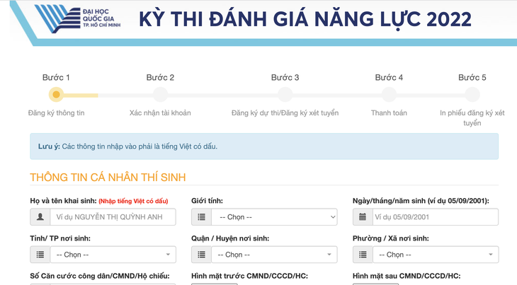 Cổng đăng ký thi năng lực hoạt động trở lại, gần 58.000 thí sinh đăng ký - Ảnh 1.