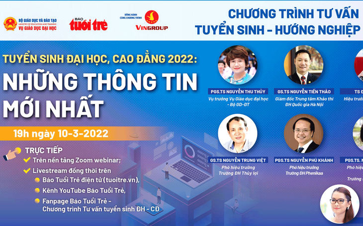 Trực tiếp: Những thông tin mới nhất về tuyển sinh đại học, cao đẳng 2022