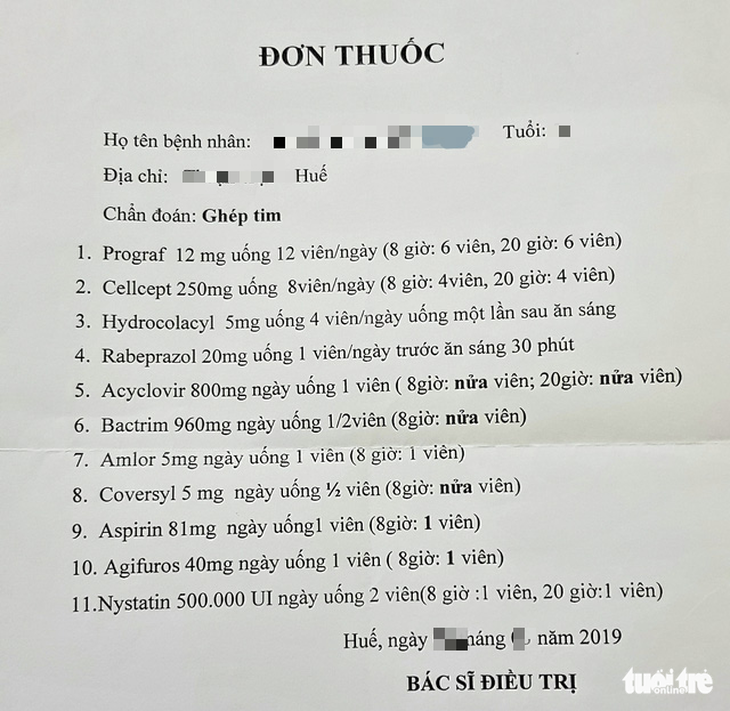 Người ghép tim ‘than trời’ vì thuốc chỉ định điều trị không được BHXH thanh toán - Ảnh 2.