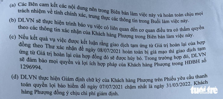 Giám định chữ ký vụ khách hàng tố bị mạo danh rút tiền bảo hiểm - Ảnh 2.