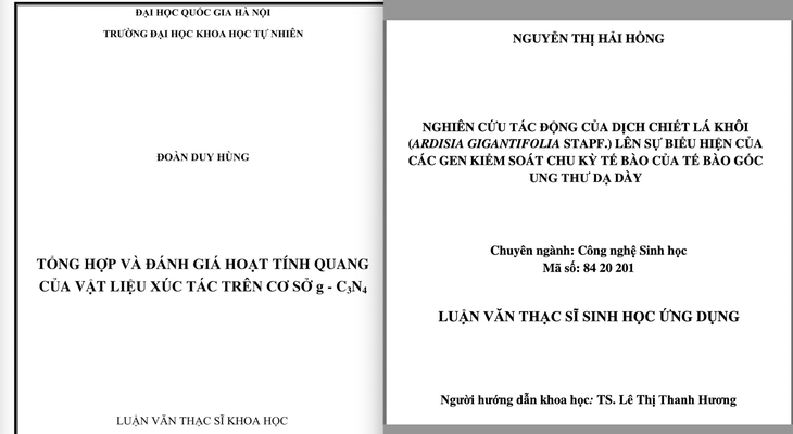 Đề tài thi khoa học kỹ thuật của học sinh phổ thông bề thế như... luận văn thạc sĩ - Ảnh 1.