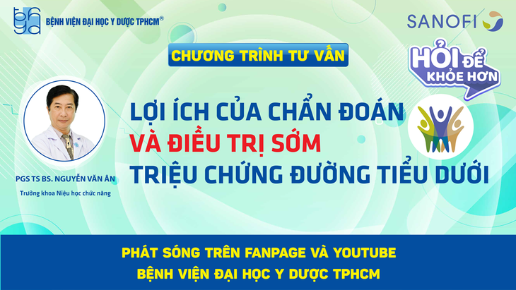 Chương trình tư vấn: Lợi ích của chẩn đoán và điều trị sớm triệu chứng đường tiểu dưới - Ảnh 3.