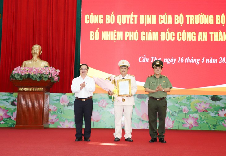 Trưởng Công an quận Cái Răng làm phó giám đốc Công an TP Cần Thơ - Ảnh 1.