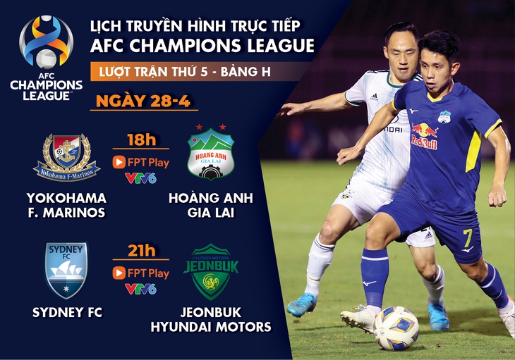 Lịch trực tiếp AFC Champions League: Yokohama FM - HAGL - Ảnh 1. Lịch trực tiếp AFC Champions League: Yokohama FM - HAGL - Ảnh 1.