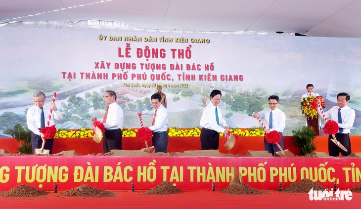 Động thổ xây dựng tượng đài Bác Hồ ở Phú Quốc - Ảnh 1.