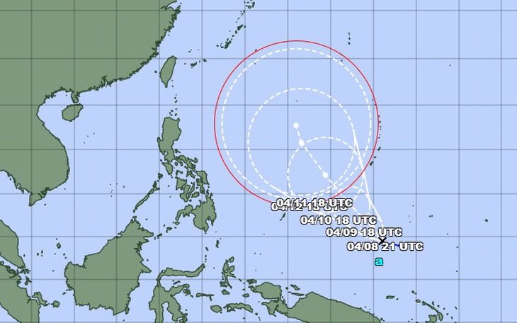 Cơn bão đầu tiên ở Tây Bắc Thái Bình Dương trong năm 2022 có đi vào Biển Đông?