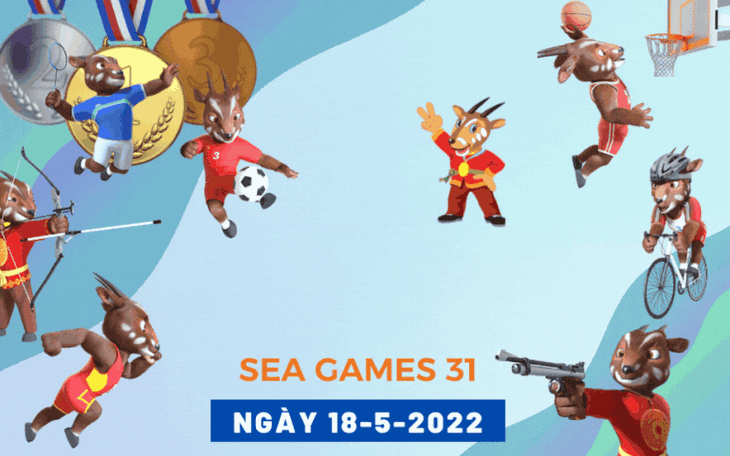 Bảng tổng sắp huy chương SEA Games 31 ngày 18-5: Việt Nam có HCV thứ 108