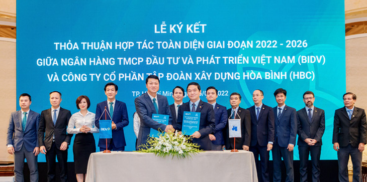 BIDV và Tập đoàn Xây dựng Hòa Bình ký kết hợp tác toàn diện - Ảnh 1.