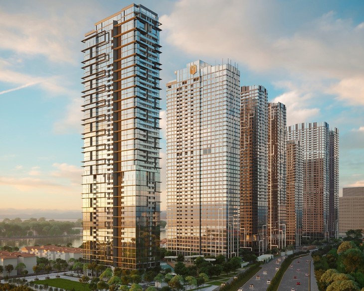 Tòa tháp đầu tiên của dự án bất động sản hàng hiệu 10 ha đang thành hình - Ảnh 2. Tòa tháp đầu tiên của dự án bất động sản hàng hiệu 10 ha đang thành hình - Ảnh 2.