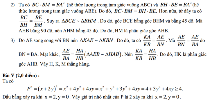 Gợi ý bài giải môn toán kỳ thi vào lớp 10 ở Hà Nội - Ảnh 3.