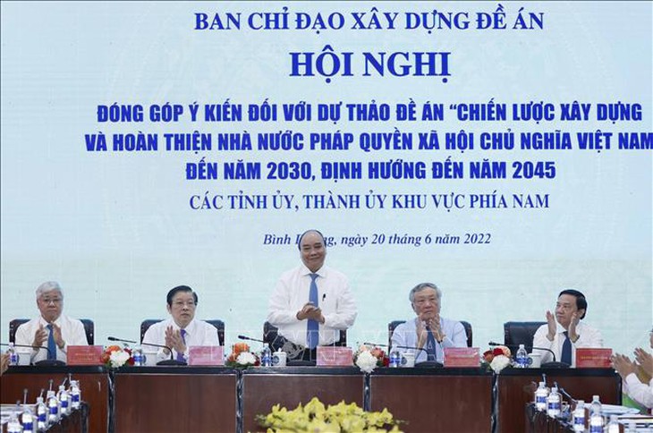 Chủ tịch nước: Xây dựng và hoàn thiện nhà nước pháp quyền XHCN là trọng tâm của đổi mới chính trị - Ảnh 1.