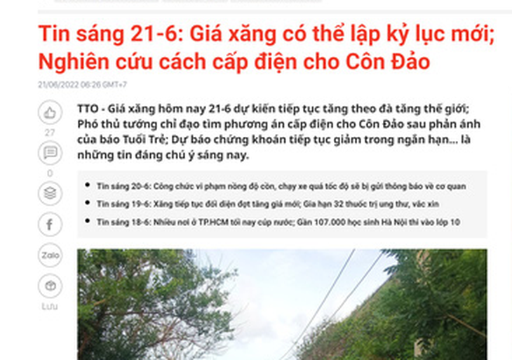 Bản tin Tuổi Trẻ Online tiếp thêm năng lượng ngày mới - Ảnh 2.