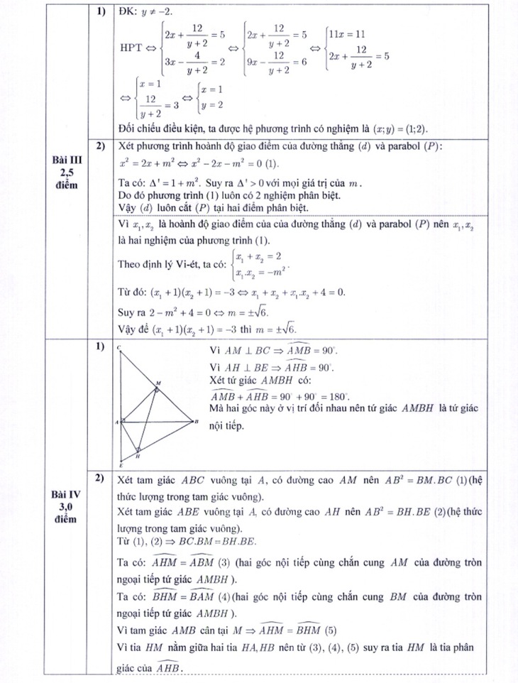 Hà Nội công bố đáp án thi tuyển sinh lớp 10 - Ảnh 6.