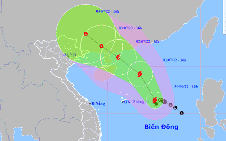 Bão số 1 bán kính rộng, khả năng vào Bắc Bộ đang tăng dần