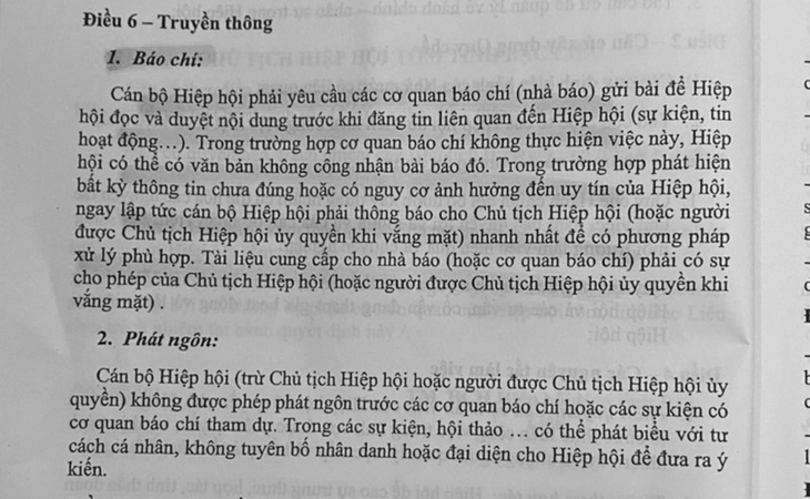 Yêu cầu Hiệp hội Tôm Bạc Liêu bỏ nội dung làm khó báo chí - Ảnh 1.