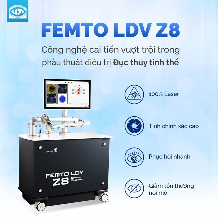 Điều trị dứt điểm đục thủy tinh thể bằng Laser tại Bệnh viện Mắt Việt - Nga - Ảnh 1.