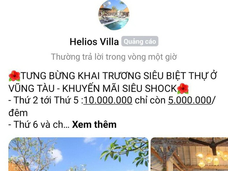 Công an vào cuộc vụ hàng trăm khách bị lừa tiền đặt cọc Helios Villa ở Vũng Tàu - Ảnh 1.