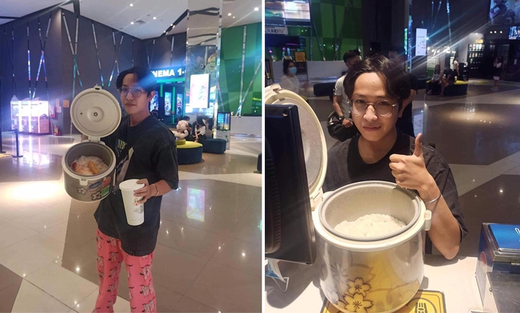 Ảnh vui 23/7: Thanh niên mang nồi cơm điện vào rạp phim để xem CONAN - Ảnh 1. Ảnh vui 23/7: Thanh niên mang nồi cơm điện vào rạp phim để xem CONAN - Ảnh 1.