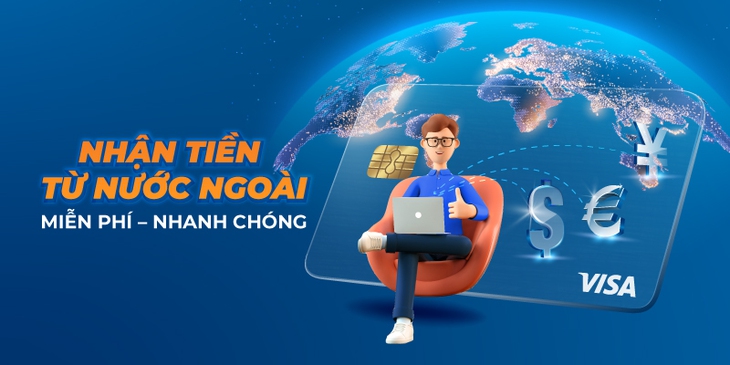 Miễn phí nhận tiền 24/7 từ nước ngoài với thẻ Sacombank Visa - Ảnh 1.