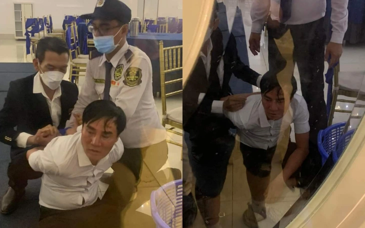 Kinh hoàng người mặc áo đen cằm vật lạ nghi giống roi điện gí vào một phụ nữ ở Phú Quốc - Ảnh 3.