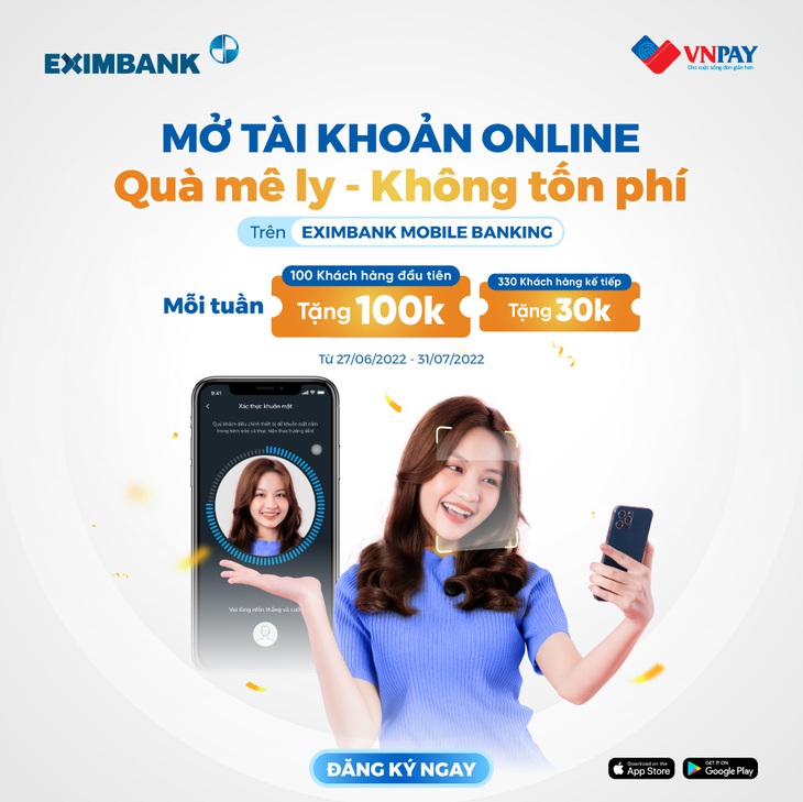 Nhận ngay 100.000 đồng khi mở tài khoản Eximbank bằng eKYC - Ảnh 2.