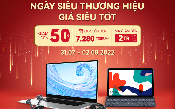 Huawei tung nhiều ưu đãi trong Ngày Siêu Thương Hiệu trên Shopee