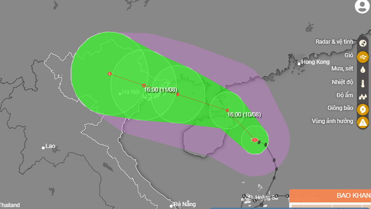 Bão số 2 có khả năng tăng cường độ, gió giật cấp 11 - Ảnh 1.