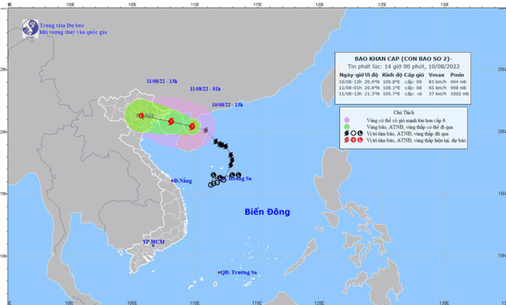 Bão số 2 cách Quảng Ninh 200km, hoàn lưu bão có thể gây mưa tới 400mm - Ảnh 2.