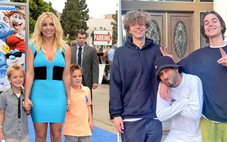 2 con của Britney Spears đến thăm mẹ là "đi thẳng vào phòng đóng chặt cửa"