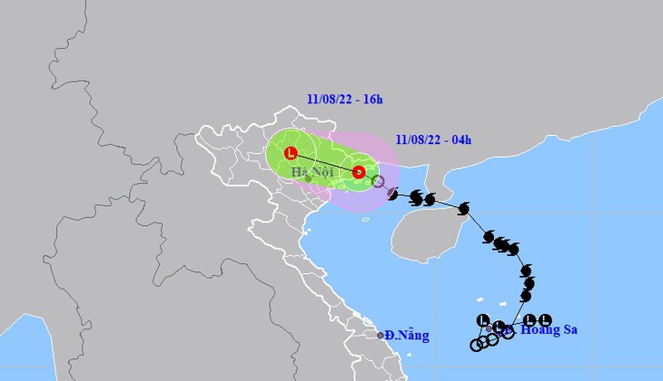 Bão số 2 suy yếu thành áp thấp nhiệt đới, đi vào đất liền Quảng Ninh - Hải Phòng - Ảnh 1.