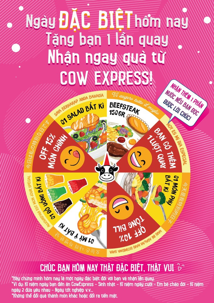 Thưởng thức Steak ngon tuyệt hảo với giá ưu đãi tại COW Express - Ảnh 4. Thưởng thức Steak ngon tuyệt hảo với giá ưu đãi tại COW Express - Ảnh 4.